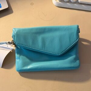 HOBO Aqua Leather Clutch